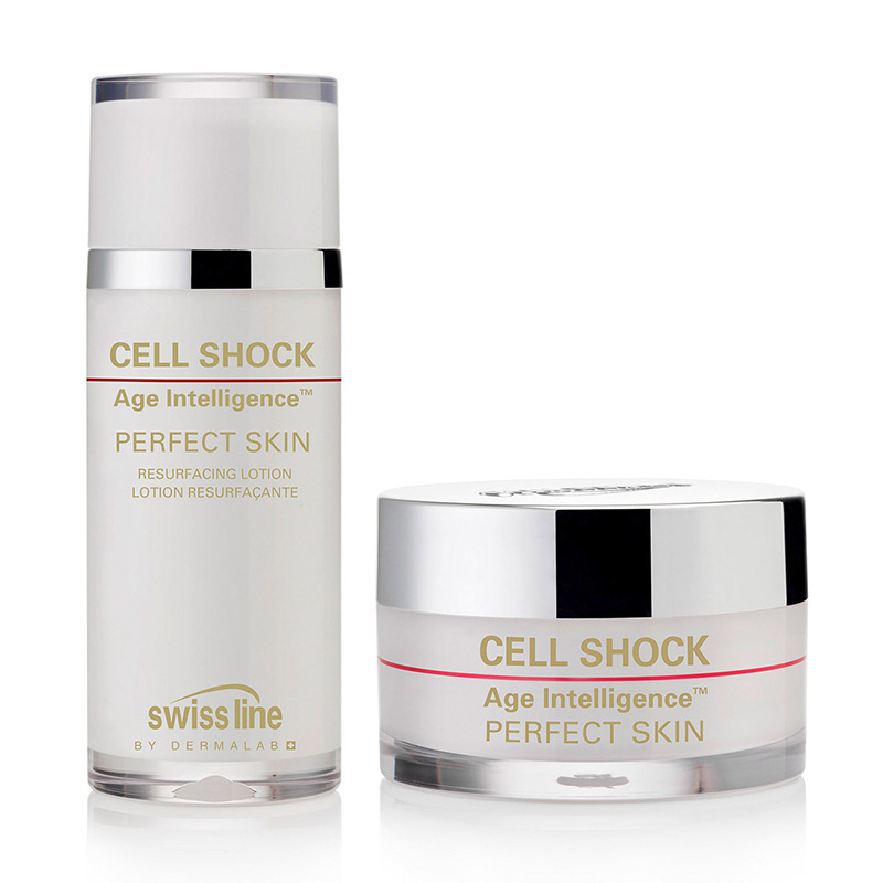 Liệu pháp tế bào sinh học Swissline Cell Shock Age Intelligence Perfect Skin tái tạo da vượt trội